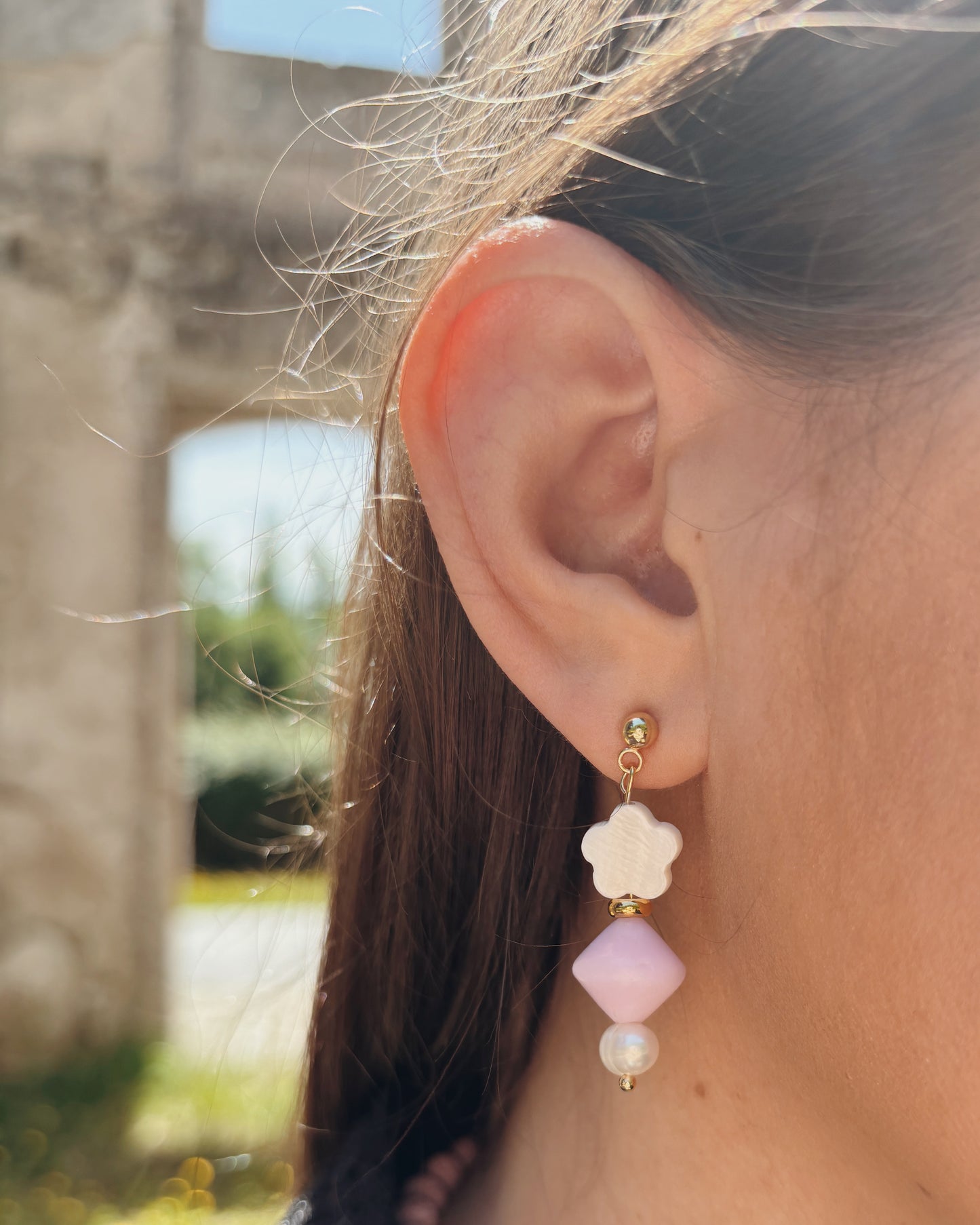 Odelia Earrings - Quartz